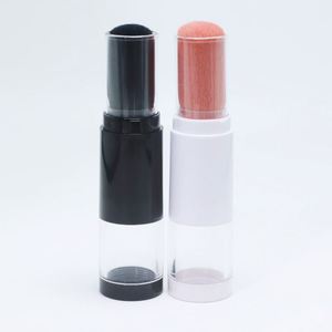 Hair Fluffy Retractable Refillable Dispensing Makeup Cosmetic Loose Powder Container Plastic <b>PET</b> Bottle With <b>Brush</b> Cap - Product Image 2