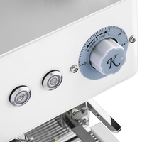 Machine à café expresso semi-automatique à double chaudière en acier inoxydable de qualité commerciale pour hôtels et restaurants