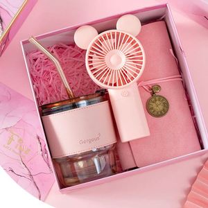 2024 Gift Set Wedding Valentine'S Day Graduation Father'S Day Includes Fan Umbrella Cup <b>Towel</b> Automotive Education Vip Gift Set - Product Image 1