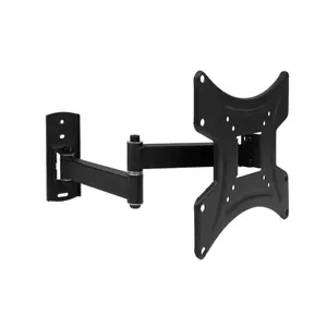 Heavy Duty Double Arm LCD Stand Swivel Bracket Full Motion TV Wall Mount for 32 70 Inches Max Steel Plate Weight Material Genius