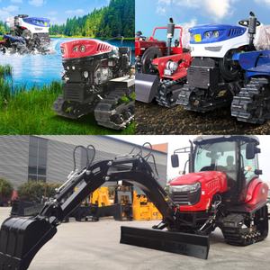 50hp 60hp Diesel Mini Tractor sobre orugas Cultivadores y cultivadores multifuncionales para cultivo en campo de arroz Rendimiento superior - Product Image 6