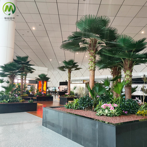 Nhân tạo Washington Fan Palm Tree UV bằng chứng sợi thủy tinh plam Tree ngoài trời cây cọ nhân tạo nhà máy giá - Product Image 2