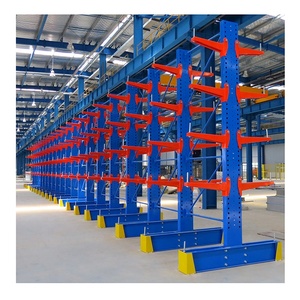 מדפי אחסון תעשייתיים אנכיים של Jracking, מדפי אחסון כבדים מסוג קנטילבר עבור מחסני צינורות ועץ - Product Image 3