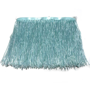 Nastro con Perline in Vetro Dorato da 15cm con Frange e <span class=keywords><strong>Nappe</strong></span> <span class=keywords><strong>per</strong></span> Decorazione <span class=keywords><strong>Tende</strong></span>, Piccolo MOQ - Product Image 6