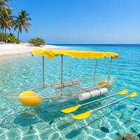 Auvent de toit transparent pour kayak PC, transparent pour 2 personnes, pour canoë, kayak, bateau, kayak double transparent avec pare-soleil