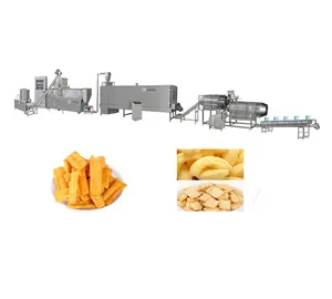 Automatic Puffing Food Maize Puffed Rice Corn Puffs Snack Extruder Processing Line