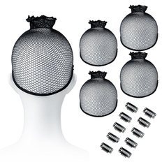 Como-life 5% Set Peluca con 10 Clips Accesorio de peinado de cabello largo Malla de red Accesorios de peinado de cabello con estilo - Product Image 1