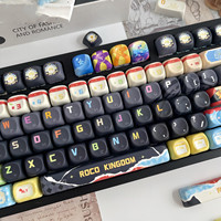 Personality Roco Kingdom Keycaps M-OA Profile 137 Keys PBT Dye Subbed Keycap for 61/68/104/108 Mechanical Keyboard