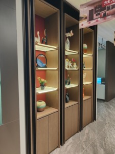 Vitrine de présentation et de rangement de collection de qualité muséale, <span class=keywords><strong>en</strong></span> <span class=keywords><strong>bois</strong></span> plaqué moderne de luxe, écologique, durable, peinture lumineuse, pour usage domestique - Product Image 6