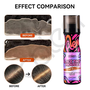 <span class=keywords><strong>Mousse</strong></span> Teintante Végane Formule Marque Blanche 100ml Longue Durée avec Éponge Applicatrice pour Perruque Teinture Permanente Séchage Rapide - Product Image 4