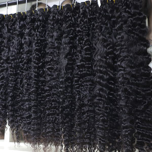 批发天然印度缅甸卷发束角质层对齐烧直束弹力卷发延伸 - Product Image 4