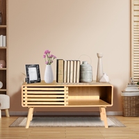 Table de meuble de télévision en bambou, bois massif, moderne et écologique, meuble polyvalent pour chambre à coucher, salle à manger, ferme et salon