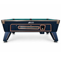 Table de billard commerciale à monnayeur 7ft 8ft, style américain et britannique, pour billard 8 et 9 boules, avec plateau en ardoise, personnalisable pour bars et clubs