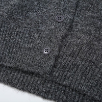 ZATRHMBM Vêtements pour femmes automne 2026 Nouvelle mode Pull tricoté double couche Rétro Manches longues Hauts décontractés pour femmes