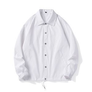 2024 fabricant en gros hommes printemps entraîneur vestes coupe-vent vestes personnalisables Logo étiquettes pas de vestes à capuche - Product Image 4