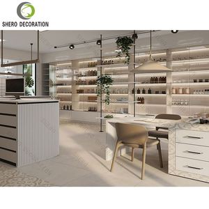 Images de conception de <span class=keywords><strong>pharmacie</strong></span> moderne et tendance, fabrication <span class=keywords><strong>professionnelle</strong></span>, étagères murales en verre, mobilier de <span class=keywords><strong>pharmacie</strong></span> en métal - Product Image 6