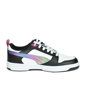 รองเท้าผ้าใบสำหรับเด็กผู้หญิง Puma สีขาวดำ ไซส์ 39 รองเท้าทรงหนา พื้นรองเท้าแบบนุ่ม หัวรองเท้าทรงกลม แบบผูกเชือก ใช้ได้ทุกฤดู วัสดุสังเคราะห์ ยาง - Product Image 4