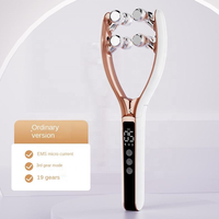 Appareil de massage facial vibrant pour le soin de la peau, outil amincissant micro-courant, lifting du visage, rouleau facial anti-rides et liftant