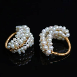 Handmade Wire Wrapped Pearl <b>Ring</b>, Fittings with USA Imported 14K Gold Filled, Natural Freshwater Pearl <b>Ring</b> - Product Image 1