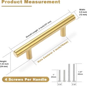 Hiện đại <span class=keywords><strong>Euro</strong></span> phong cách 160mm lỗ trung tâm thép không gỉ t Bar Tủ kéo tủ quần áo chải nhà bếp phòng ngủ phòng tắm ngăn kéo - Product Image 4