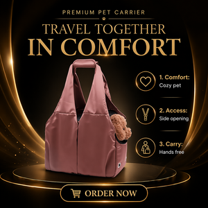 Anti-Theft Pet <b>Carrier</b> <b>Bag</b> Portable Fashion Airline-Approved Puppy/<b>Cat</b> Soft-Sided Breathable Mesh Pockets Travel Tote Handbag - Product Image 1