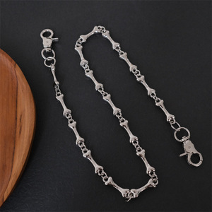 Cadena de Hueso Punk Gótica al por Mayor, Joyería Hip Hop Occidental, Pulsera y Collar Vintage para Hombre - Product Image 4