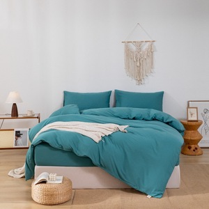 Bộ Chăn Bông 11 món phong cách Ins bộ đồ giường ký túc xá sinh viên 300tc chống nước màu trơn chất lượng - Product Image 4