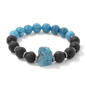 Bracelet en pierres brutes irrégulières avec diffuseur d'aromathérapie en <span class=keywords><strong>pierre</strong></span> <span class=keywords><strong>de</strong></span> <span class=keywords><strong>lave</strong></span>, bijoux en cristal holistique, cadeaux pour elle - Product Image 5