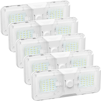 RVGUARD 12V LED Plafonnier double dôme 5 pièces |   Luminosité réglable, fonction mémoire, blanc froid 6500K pour camping-car, caravane