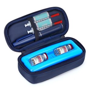 Organisateur réfrigéré pour fournitures diabétiques avec bloc de glace protecteur, sac isotherme de haute qualité pour médicaments et peptides diabétiques - Product Image 1
