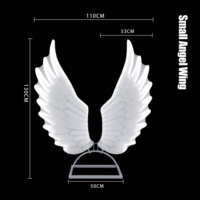 Vente chaude LED Décoration Éclairage Grandes Ailes D'ange Pour La Décoration De Scène De Fête D'événement De Mariage