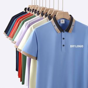 Camiseta Polo Deportiva, de Golf, Corporativa, para Hombre, Uniforme de Trabajo, de Algodón, Poliéster y Spandex, con Bordado y Estampado, de Secado Rápido y Transpirable - Product Image 1