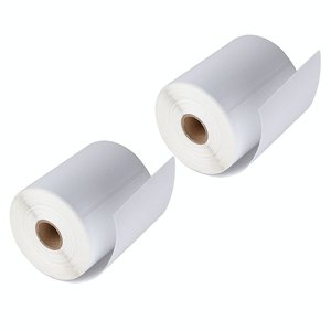 Rouleaux d'étiquettes <span class=keywords><strong>Dymo</strong></span> thermique direct perforé 4x6 compatibles 1744907 4xl expédition vierge - Product Image 4