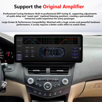 Penhui untuk Honda Accord Generasi 7 2004-2007 16+512GB Crystal Sound Android 14 Pemutar Radio Mobil Layar 12.3 Inci 4K DSP