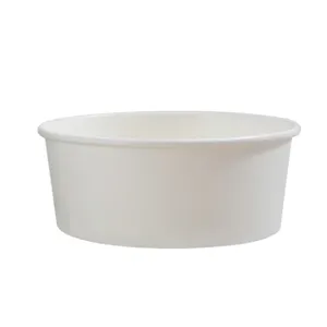 Eco Friendly Disposable Round 500ml Food Box Cup Pasta Salad Packing Paper Soup Round Paper Bowl