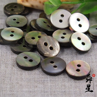 Kancing Mata Kupu-kupu Bulat 2 Lubang Kustom Jiashan Real Shell untuk Jas