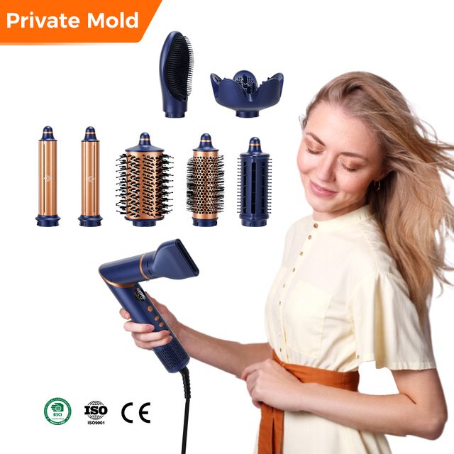 Professional Ionic Hair Brush Dryer & Styler 110,000 RPM 5-in-1 Multi-Styler