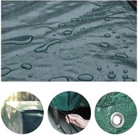 Couverture de meubles en rotin extérieur anti-Uv coupe-vent Patio Table carrée couvre Patio Cube ensemble de meubles couverture