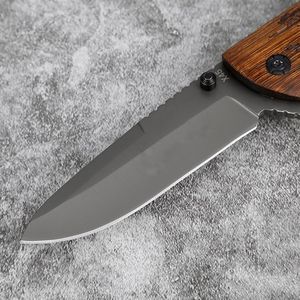 Couteau de poche pliable personnalisable de qualité OEM pour le camping, lame en acier inoxydable 3CR13 ultra-affûtée, manche en ABS couleur bois - Product Image 2