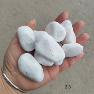 Vente de galets blancs durables, galets blancs polis pour la décoration de jardin, galets de gravier pour extérieur - Product Image 3
