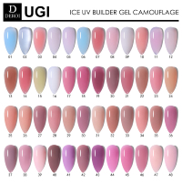Deroi Produit Professionnel Gel Dur de Construction pour Ongles, Gel Dur d'Extension pour Ongles