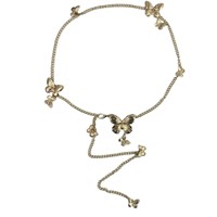 Europäisch-amerikanische Cross-Border Schmetterlings-Quasten-Taillenkette aus Legierung, 120 cm, für Damen, im Hip-Hop-Stil, exquisite Persönlichkeitsaccessoires