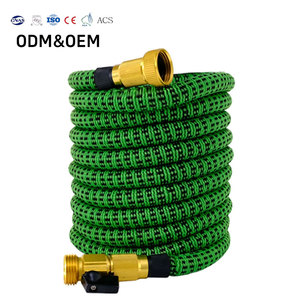 Tuyau d'arrosage magique extensible léger et durable CNS Standard Yard Wash avec buse de pulvérisation à 8 fonctions, tuyau de jardin hybride enroulable - Product Image 1