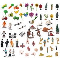 Accepteer Aangepaste Blisterkaart Pvc Pot Tube Pack Juguetes Plastic Menselijke Ruimte Fruitbloem Thema Cadeau Mini Dinosaurus Dier Speelgoed