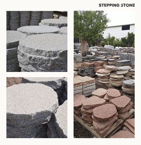 Dalles de pavés en granit naturel flammé antidérapantes pour allées et projets de terrasses (Vendues par palette) - Product Image 1