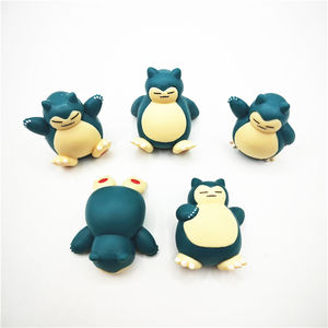 Figurine d'action miniature Snorlax de la série d'anime japonaise Pokemoned, 4 cm, figurine Snorlax pour enfants, cadeau - Product Image 1
