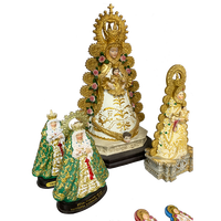 Statuette de la vierge marie, sculpture religieuse en résine, cercle, cercle, art de décoration d'intérieur, réligieuse