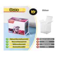 Boîte en acrylique transparente pour booster de cartes, idéale pour la vente au détail et la présentation, avec fermeture magnétique robuste, protection UV, pour affichage ETB
