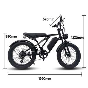 Bicicleta Eléctrica Yangor Y-24 de 24 Pulgadas con Llantas Anchas, 48v 500w, 25km/h - Product Image 4