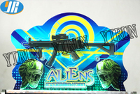 Machine de jeu d'arcade de tir au pistolet à monnayeur, thème Alien Extermination, pour parcs d'attractions intérieurs et lieux de divertissement